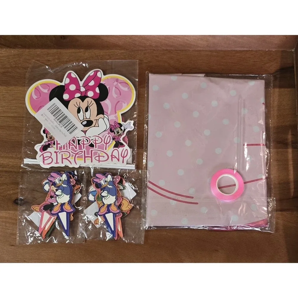 Minnie Mouse Birthday Party Supplies Balloons Decorations Cake Topper